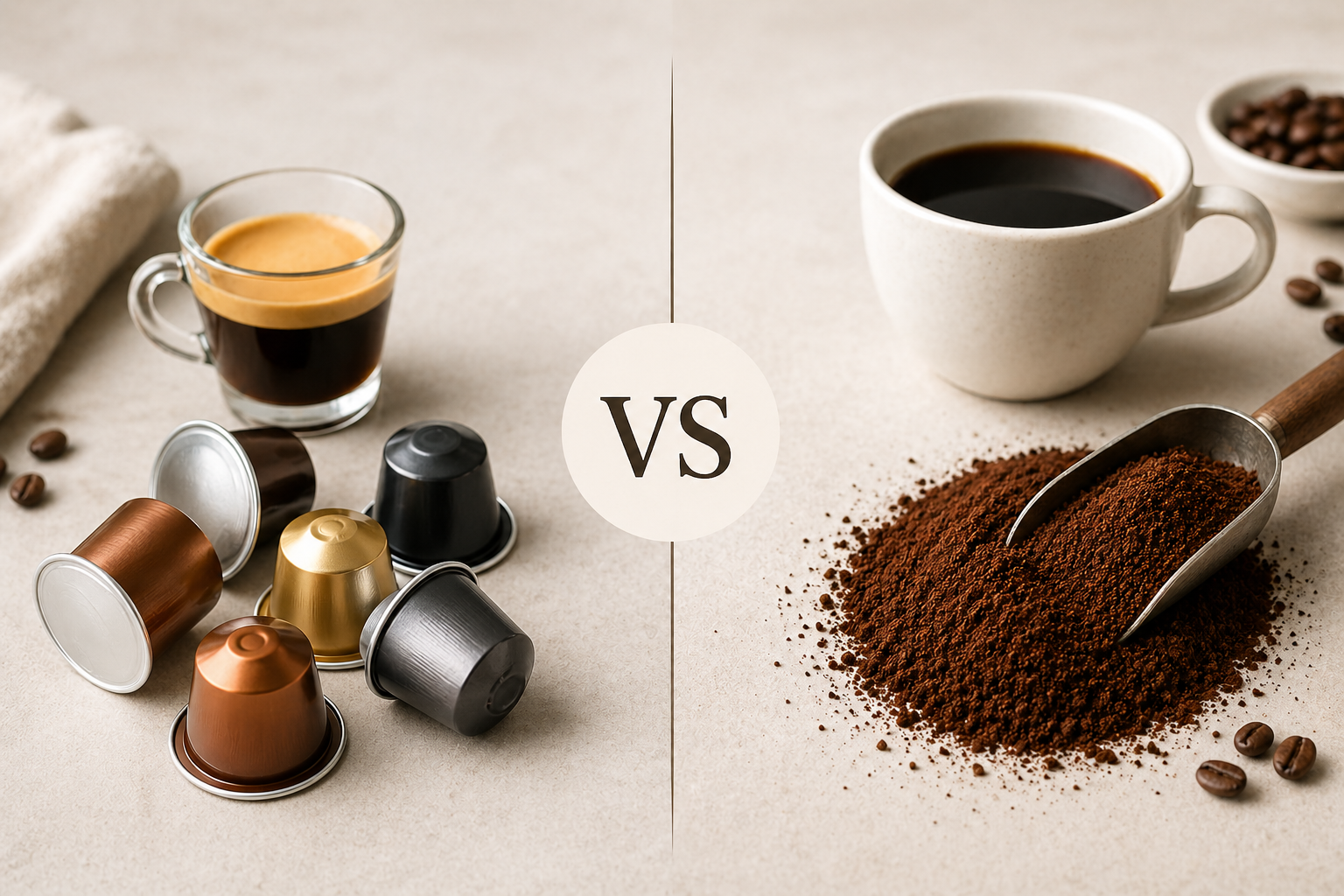 Capsules vs Ground Coffee: Which One Should You Choose? (Complete Guide 2026)
