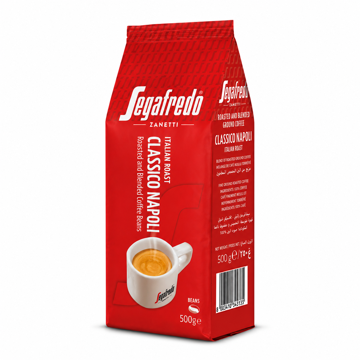 SEGAFREDO CLASSICO NAPOLI ROASTED BEANS 500G - Target Shop